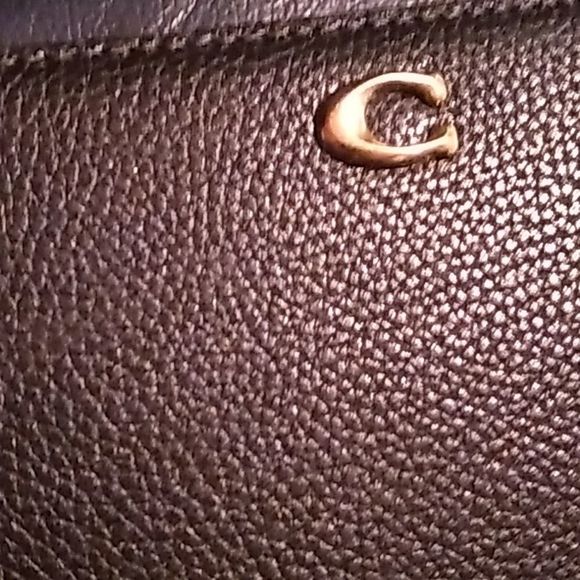 COACH TOTE BAG LARGE TOTE BAG BLACK RED LEATHER & COACH WALLET NWT - Picture 11 of 17